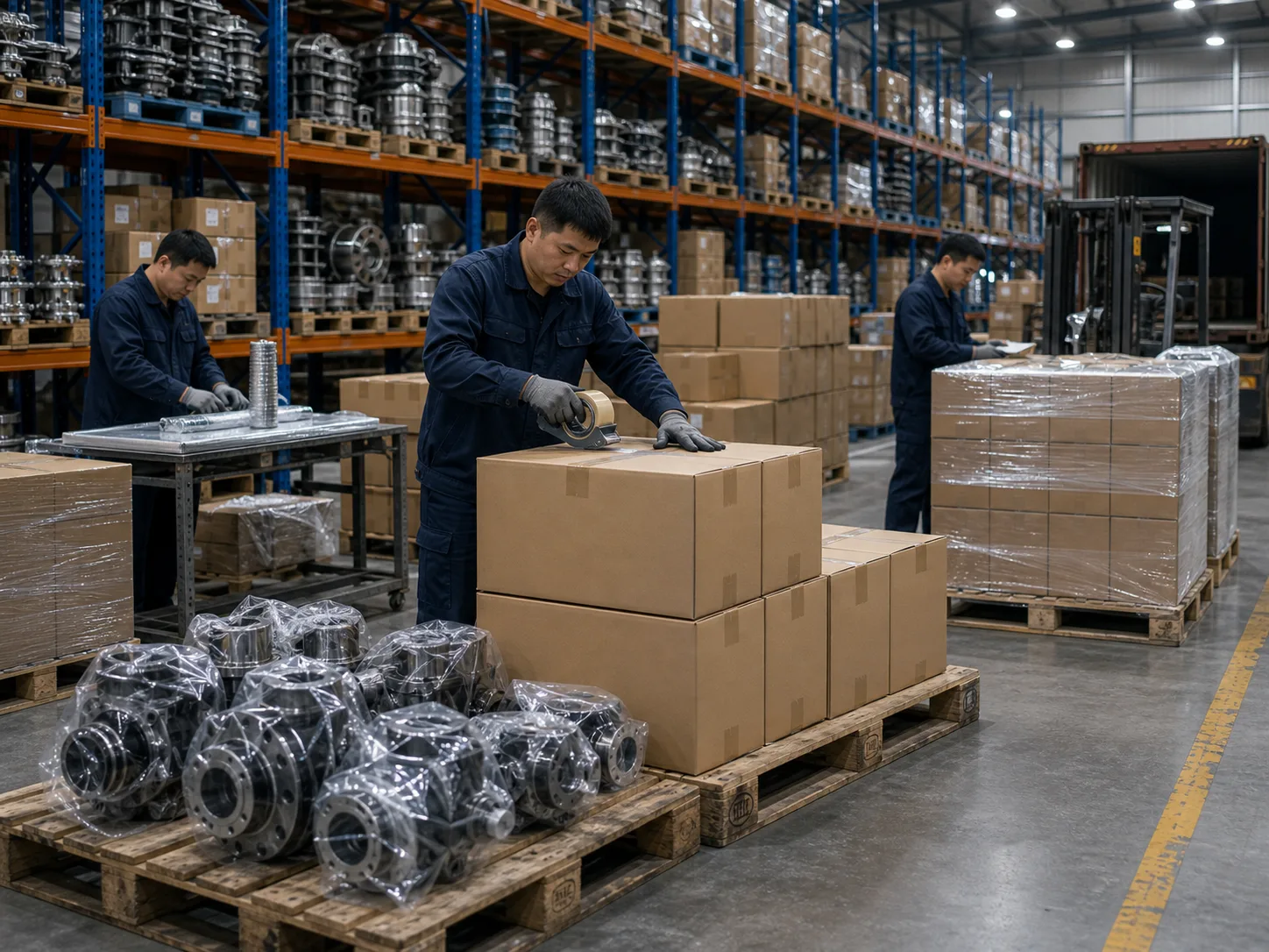 Área de embalaje para exportación